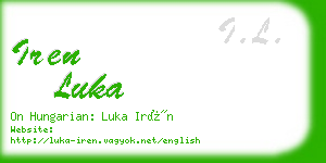 iren luka business card